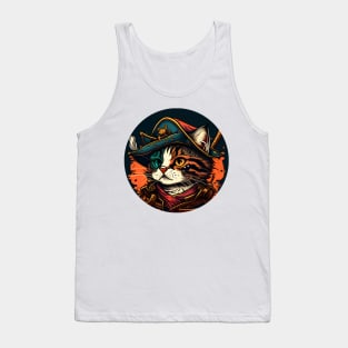 Funny Pirate Cat Kitten - Love Cats Tank Top